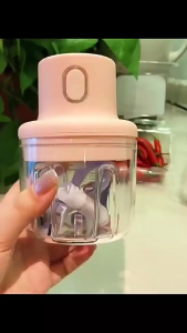 เครื่องปั่นกระเทียม พริก 100ML ไร้สาย USB ปั่นละเอียด บดเนื้อ บดกระเทียมไฟฟ้า