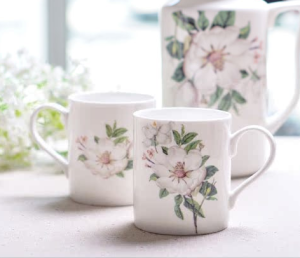 High Quality Bone China Export Ceramic European Style Royal Cup Breakfast Cup Creative Mug Brushing Mouthwash Milk Cup Water Cup