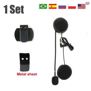 EJEAS | Accessory for EJEAS V6 PRO Moto Helmet Earphone Clip 3.5mm Microphone Speaker Headset for Vnetphone V4 Motorcycle Earphones