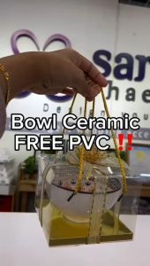 Ceramic Glass Bowls Door Gift Murah Mangkuk Kaca Goodies VIP Kahwin