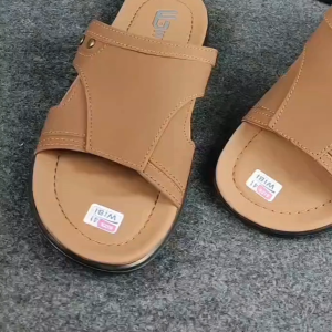 WIBI S11-03 Sandal Slide Kulit Slop Pria Dewasa Hitam Size 39 - 43