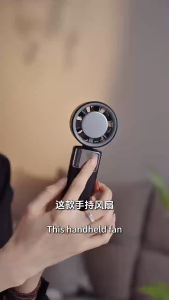 【SG Seller】Portable Mini Handheld Fan 199 Speed Refrigeration Fan 4000mah Portable LED Display USB Rechargeable Fan