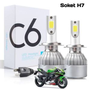 Lampu LED 2pcs C6 utama ninja 250 karbu ninja 250 fi old z250 r25