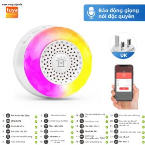 iHSENO(IHSENO) | Còi Báo Động Thông Minh Wifi Tuya Báo Động Âm Thanh Và Ánh Sáng Phát Hiện Rung Động Khí CO VOC PIR Phát Hiện Sự Hiện Diện Của Người Điều Khiển Bằng Ứng Dụng Nhà Thông Minh