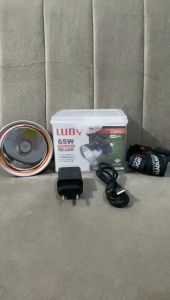 LUBY Headlamp L-2931LED Tahan Air Rechargeable Jumbo 65W 9000Mah Tahan 50 Jam