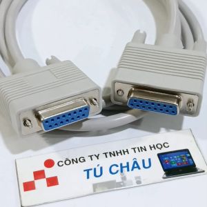 Cáp hai đầu Cái Com 15 (DB15F) dài 1.5m / Cáp 2 đầu Com 15 Cái (DB15F to DB15F)