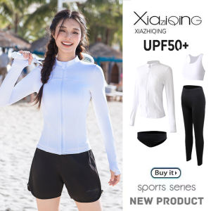 Womens Two-Piece Swimsuit Quick Dry Long Sleeve Wetsuit Diving Suit Swimming Snorkeling Costume Jellyfish Suit Surfing Swimwear