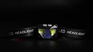 XIWANGFIRE | 8 Modes COB+LED Headlamp USB Rechargeable Motion Sensor Headlight Outdoor White & Red Light Fishing Camping Head Torch