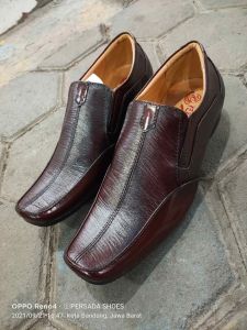 SEPATU PANTOFEL FORMAL KULIT PRIA PERSADA 6029 MAROON ( PRODUKSI SENDIRI )