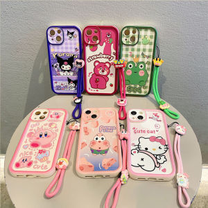 Ốp Lưng điện thoại Realme C75 Note 60x 60 4G Thiết kế mới Phim hoạt hình dễ thương Kuromi Kirby Patrick Bảo vệ ống kính Vỏ mềm bằng silicon có dây buộc