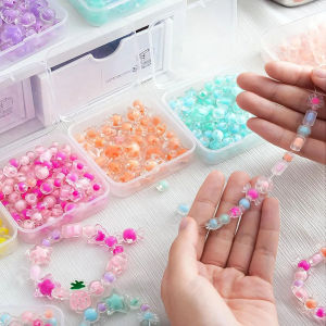 กล่องพลาสติกใสกล่องบรรจุภัณฑ์หญิงเครื่องประดับแบบพกพามือถือDiy Handmadeวัสดุเดสก์ท็อปชุดกล่อง