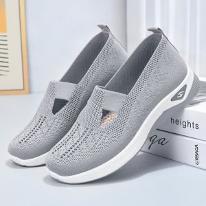 Women's Korean Style Slip-On Walking Shoes: Mesh & Breathable Comfort