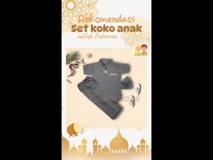 Setelan Koko Pakistan Anak 1-10 Tahun/Baju Muslim Anak Laki Laki