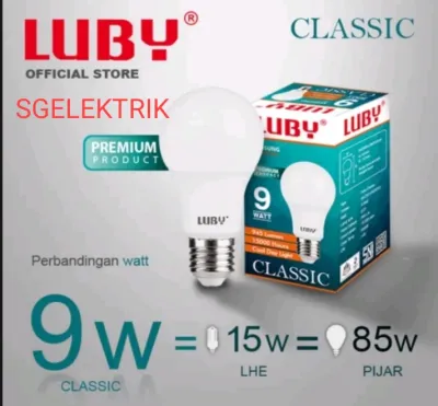 Lampu LED luby 9w classic