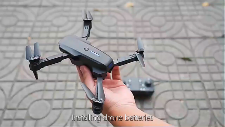 E88 Smart Drone Dengan Kamera Ganda 4K Baterai Ganda Lazada