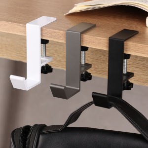 【On Sale】Adjustable Table Fixing Hooks Multifunctional Punch-Free Storage Rack Detachable Desk Side Hanger