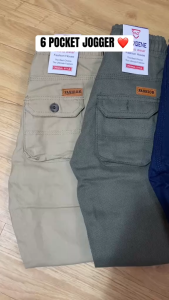 KIDS 6 POCKET CARGO JOGGER PANTS for BOYS & GIRLS- GARTERIZED (EST: 2-14 YEARS )