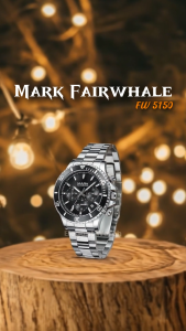 ORIGINAL Jam Tangan Pria Mark Fairwhale 5150 Chronograph Garansi Resmi 1 Tahun - Stainless Steel