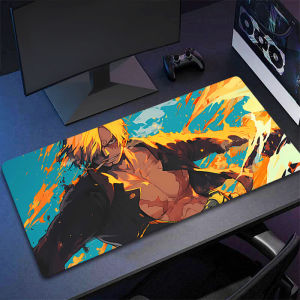 Bandai | Gaming Mousepad Big Computer Gamer Mouse Pad Anime One Piece Natural New Rubber With Locking Edge Gaming Mouse Mat XXL