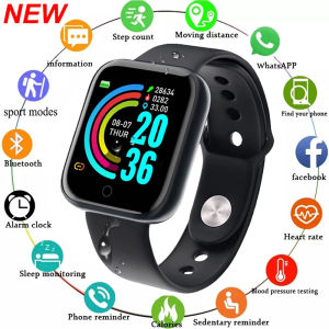 Y68 Smart Watch Men Women Heart Rate Oxygen Blood Pressure Monitoring Multi-Function Sleep Monitoring Smartwatch for Ios Android