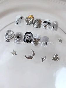Charm Thần Mặt trăng Trái Tim Ngôi Sao Thần Thoại Hy Lạp trang trí móng nghệ thuật