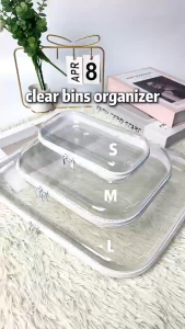 Clearbins makeup organizer Hard Shelled BPA Free/Nontoxic Waterproof and Durable Home Storage Bag