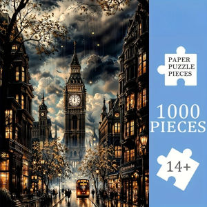 500/1000/1200/2000PCS Jigsaw Puzzle Paris Street Scene Art For Adults Great Weekend Relaxation And Family Fun