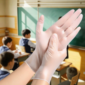 Blackboard Writing Chalk Dust Proof Disposable PVC Gloves