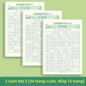 MOWEI | Sách Luyện Viết Đồng Bộ Tiếng Trung cho Học Sinh Lớp 3-6 Luyện Từ và Câu Hàng Ngày