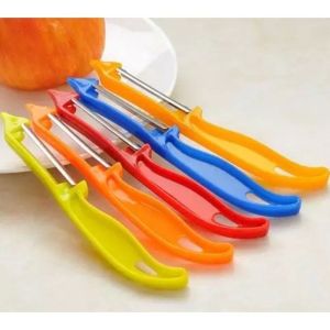 Pisau Kupas Buah Alat Peeler Kulit Sayuran Apel Wortel Kentang Timun Stainless Murah