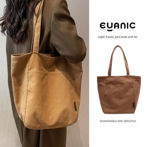 Large Capacity Fashionable Light Canvas Tote