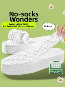 LINGMIAO | Antibacterial Deodorant Disposable Insoles Breathable Sweat Absorption