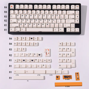 148 Keys Splendid Cat Keycaps PBT Keycap DYE-SUB Cherry Profile Keycaps For Mx Cherry Gateron Switch Mechanical Keyboard
