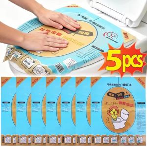 5/1PCS Toilet Air Pressure Dredging Sticker Disposable Toilet Dredger Toilet Anti-clogging Film Household Bathroom Cleaning Tool