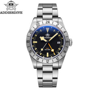 Đồng Hồ Nam ADDIESDIVE GMT 39mm Diver Màn Hình Phát Sáng Bằng Thép Không Gỉ 20ATM Chuyển Động Thạch Anh Phong Cách Thể Thao Chống Nước