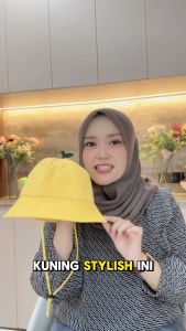Baby Bear Topi Pelindung Matahari Kuning | Yellow Sun Hat For Baby