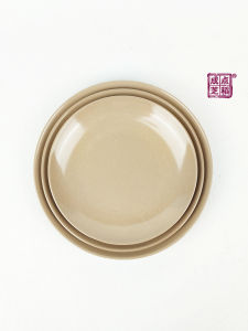 Natural Rice Hull Plate Dish Non Plastic Antibacterial round Dinnerware Set for Home Use Adult Food Safe Dishwasher Compatible