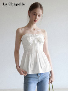 La Chapelle | Bow Tie Bandage Sleeveless Crop Top