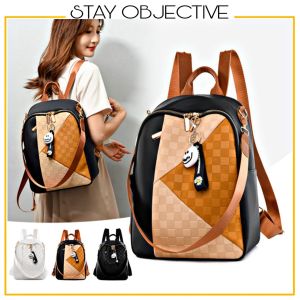 Premium Leather Woman Backpack Wanita Beg Galas Perempuan Bag Belakang Handbag Suitcase Women Bagpack School Sling 02