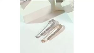 ✅100% Original UME Korean Style Pearl Brooch Pin Buckle Fixed Clothes Button Cardigan Pin Narrow Waist Pin