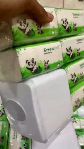 [PACK 6PCS + GRATIS BOX] TISU GREENSOFT POPUP 130 SHEETS + BOX FACIAL TISSUE POP UP 130s GREEN SOFT MEJA KULINER