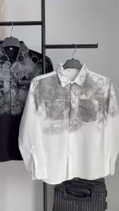 Áo sơ mi nam CARO dài tay kẻ sọc phối loang chất vải nỉ cao cấp trẻ trung sang trọng nhiều màu mẫu mới nhất hiện nay