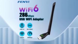 Fenvi | FENVI WIFI 6 USB Adapter AX286 Network Card Dongle 2.4GHz 802.11AX Antenna Signal Reception For Laptop Windows 10 11 Driver Free