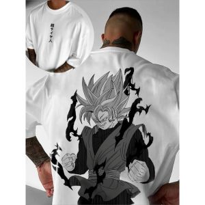 Dragon Ball Joint T-shirt Summer New Mens and Womens Animation Periphery Harajuku Loose Casual Parent-child Short-sleeved Top