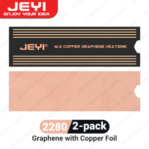 JEYI Graphene 2280/42/30 M.2 SSD Heatsink Dual-Layer Graphene Heat sink and Copper Foil Design Cooler Radiator for Laptop