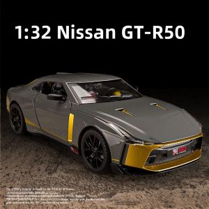 Mô Hình Xe Hơi Nissan GT-R50 Tỷ Lệ 1:32 Chất Liệu Hợp Kim Đúc Siêu Xe Thể Thao Có Đèn Và Nhạc Quà Tặng Cho Bé Trai Đồ Chơi Sưu Tập Dành Cho Trẻ Từ 14 Tuổi Trở Lên