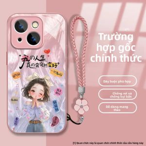 Vỏ Bảo Vệ Điện Thoại Bằng Kính Cá Tính Cho Apple 15Promax Huawei Mate60Pro OPPO Reno13 Vivos19/X200s Vỏ Bảo Vệ Chống Rơi