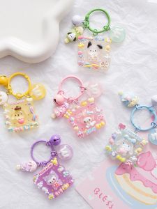Best Selling Cartoon Resin Sanrio Luminous Photo Frame Keychain Pendant Phone Chain Pendant DIY Bag Bag Charm