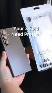 LionShield Samsung Z Fold 8 / Z Fold 8 Ultra /7 / 6 Case Phone Casing Cover - Clear (4 Corner Bumpers)