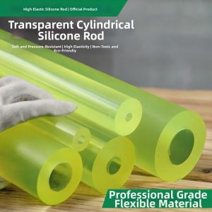 Elastic Transparent Solid Silicone Rod